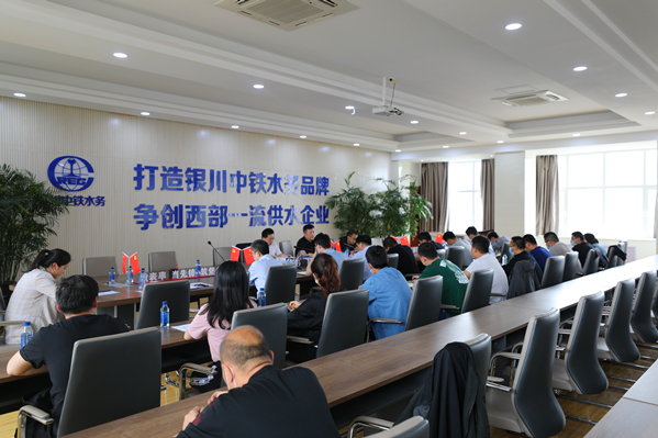 中铁水务集团党委副书记、纪委书记刘占伟调研银川西线供水项目召开廉洁提醒座谈会